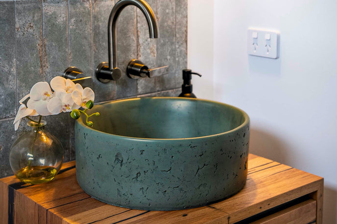 Aarde round Mayde concrete basins in Adelaide