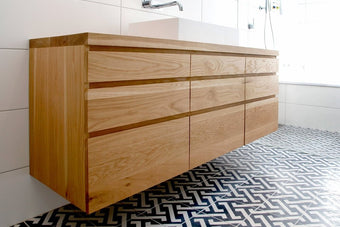 Ballina wood bathroom vanity brisbane