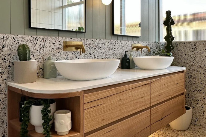 Wood bathroom vanity Sydney