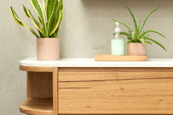 Wood bathroom vanity Torquay