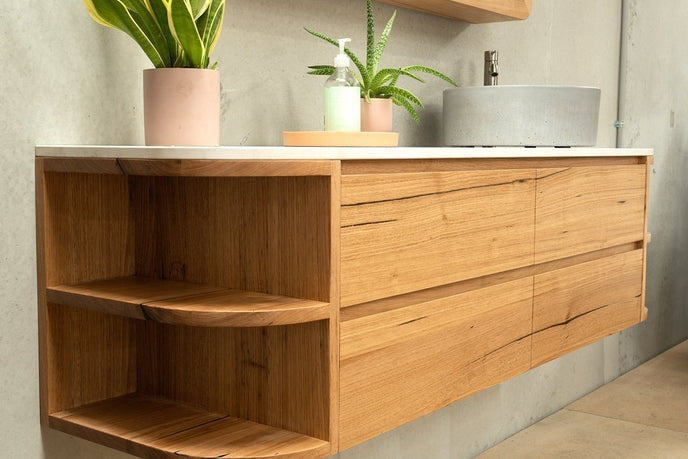 Wood bathroom vanity Melbourne