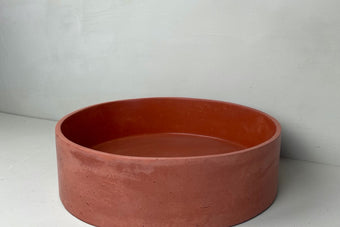 Sydney concrete basin cassidy round coral