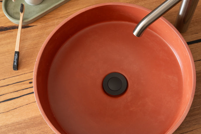 Cassidy round coral Brisbane Mayde concrete basins