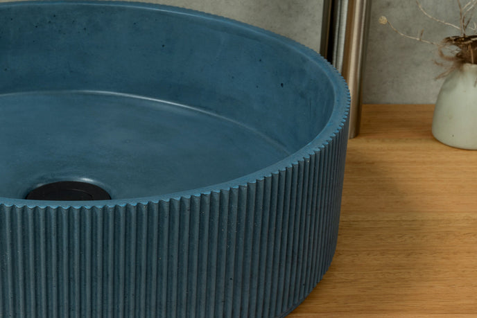 Melbourne Mayde concrete basins space blue