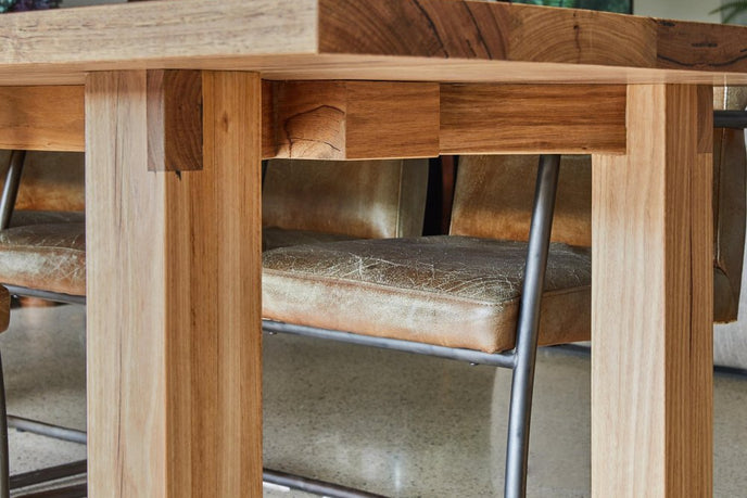 Fairhaven timber dining table melbourne bombora