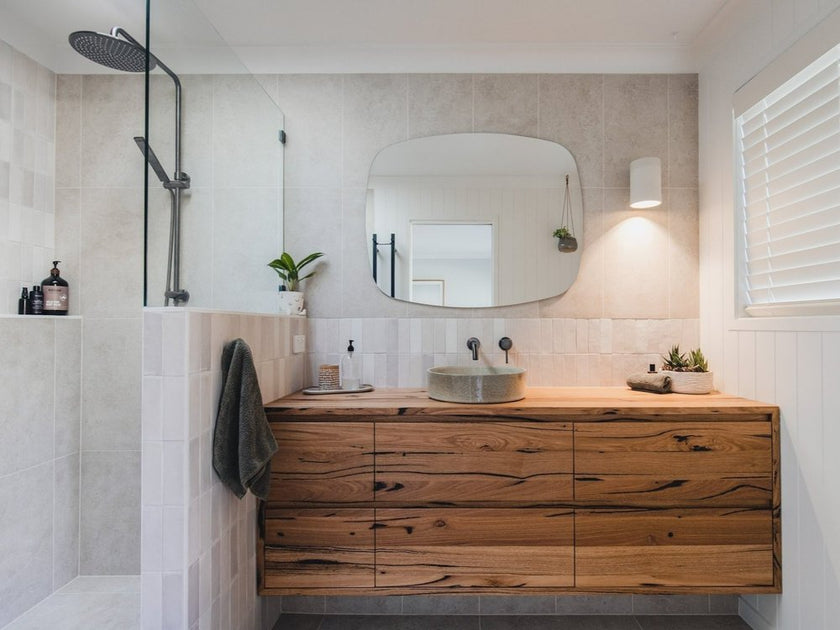 Timber bathroom vanity Geelong