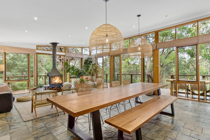 Jarosite wooden dining table surfcoast