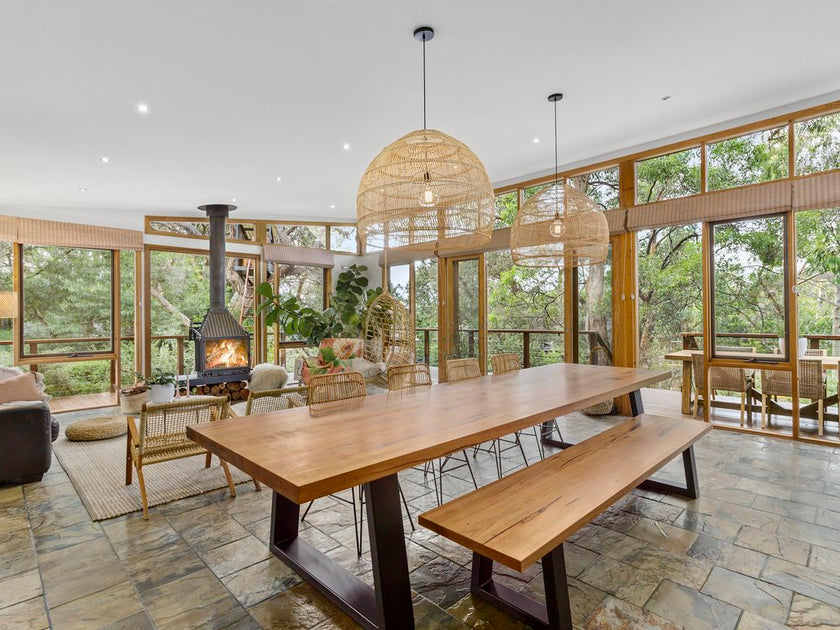 Jarosite wooden dining table surfcoast