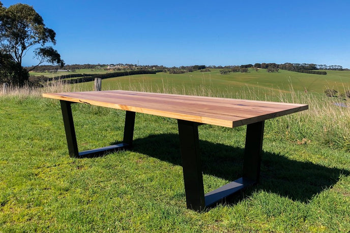 Jarosite timber dining table geelong
