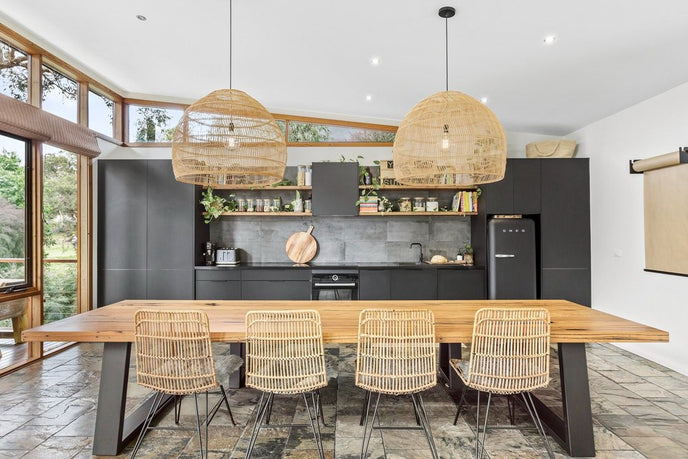 Jarosite bombora timber dining table brisbane