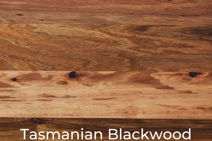 Tasmanian Blackwood labelled panel